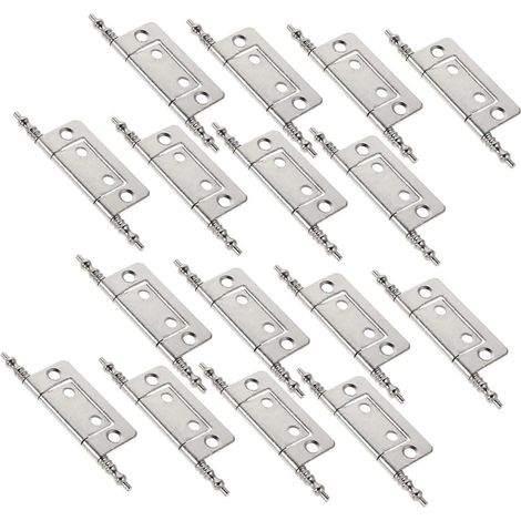 Angoily Lot de 16 charnières métalliques pliables pour armoires et penderies (1/5)