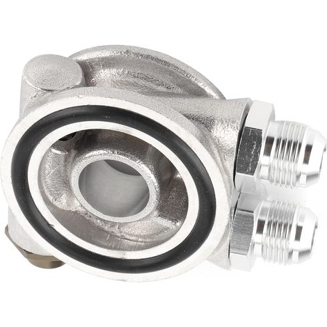 Adaptateur de plaque sandwich pour filtre à huile, accessoire de montage en alliage d'aluminium pour voiture avec filtre fileté (1/5)