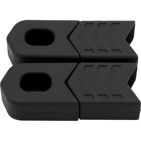 Set mit 4 schwarzen Silikon-Kurbelschützern für DH FR AM XC Bikes (1/5)
