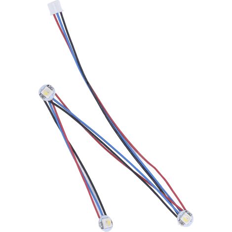 Barre lumineuse LED RGBW Mini Button PCB soudée avec câble PTFE pour extrudeuse, compatible avec l'imprimante 3D Voron 2.4 Stealthburner (5 V CC).