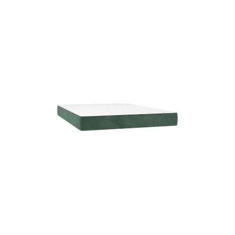 Matelas de lit à ressorts ensachés Vert foncé 140x190x20 (1/5)