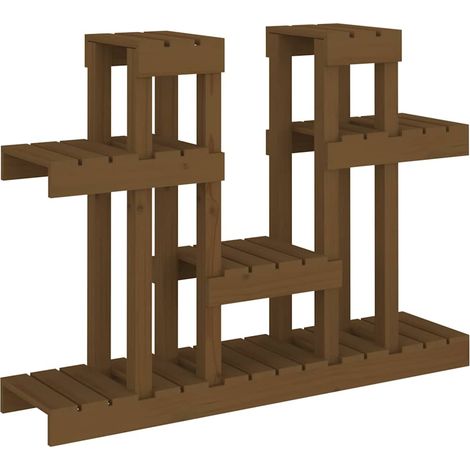 Maison Exclusive - Soporte para plantas madera maciza pino miel 1 (1/5)