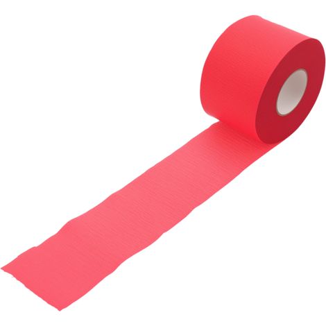 Foulard jetable en papier rouge (90 unités) pour la coupe de cheveux et la protection du cou