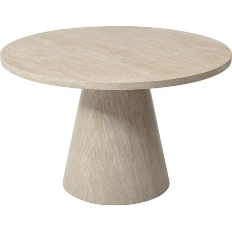 Tavolo da pranzo 4 persone in MDF Effetto travertino Beige - LARIOZA