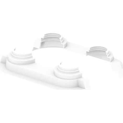 Uponor Smart Radi Rosone doppio a gradini 14-20 white double, 1011373