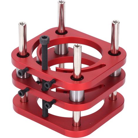 Base de mesa para fresadora de aleación de aluminio, altura máxima de elevación de 51 mm, ajustable manualmente. (1/5)