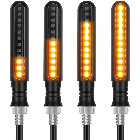 luces intermitentes para motocicleta, 12 V, para scooter, quad, crucero, todoterreno (1/5)