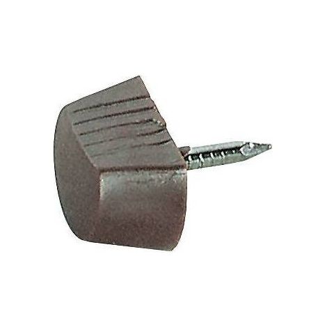 REGGIPIANO PLASTICA CON CHIODO FISSO MARRONE. Prezzo per 1 pezzo.