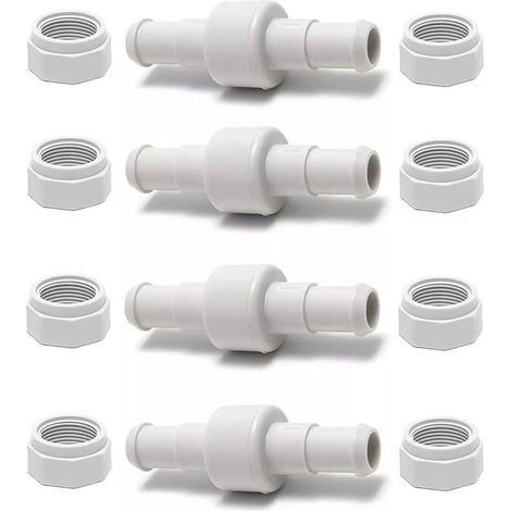 Lot de 4 kits de tuyaux de piscine pivotants D20 et écrous D15 pour polaris 280 piece detachee pour Polaris 280 380 180 Pièces de rechange pour nettoyeur de piscine pour pièce détachée polaris 280