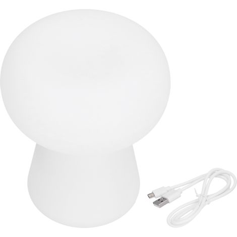 Lámpara de noche con forma de hongo de 3 W, lámpara de escritorio con sensor y alimentación USB para interiores y salas de estar.