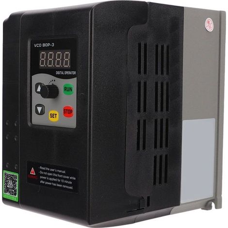 Variable frequency drive, good heat dissipation, 380-440V input, 0-440V output, three-phase frequency converter for industrial equipment (3kW)