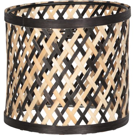 Anne Lighting - lampenschirm - Lampenkappen - schwarz - bambus -