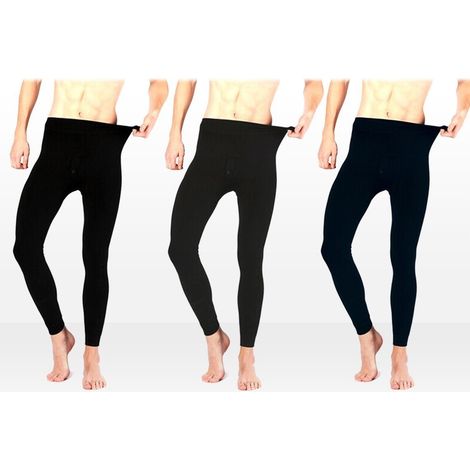 Pack de 3 leggings para hombre MEGGINS con interior de felpa para el invierno (1/5)