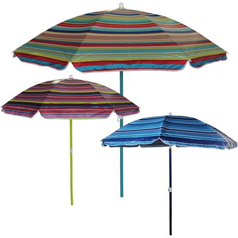 1 Pezzo Ombrellone Mare Spiaggia Mondello 180 cm 3 Colori (1/2)