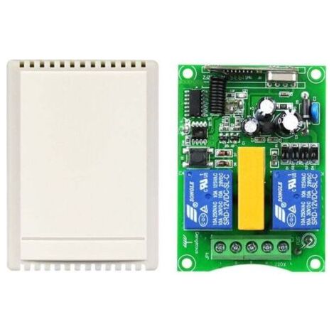 NALOOKAMIC  Télécommande sans fil interrupteur 220V moteur volet roulant porte télécommande interrupteur/télécommande bidirectionnelle panneau de commande