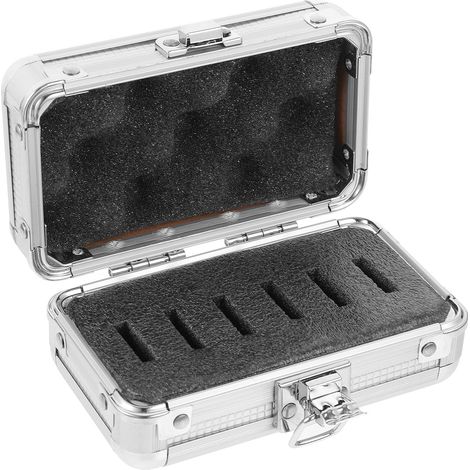 Boîte de Rangement Mousse pour Filtres de Télescope en Alliage D'aluminium Argenté Porte-Filtre Pratique pour Oculaires, pour L'astronomie Amateur (1/5)