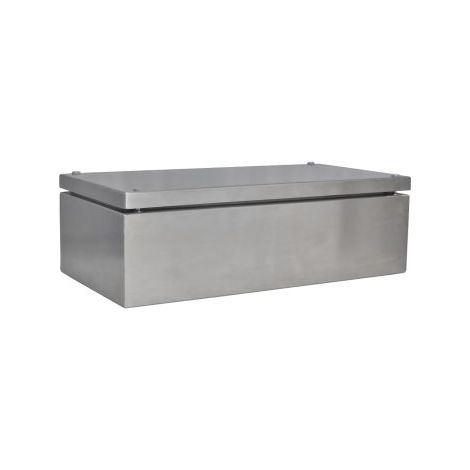 Boîtier RS PRO en Acier inoxydable 304 Acier dim. ext. 400 x 200 x 121mm, IK10, IP66 ( Prix pour 1 )