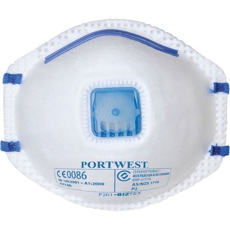 MASCHERINA FFP2 PORTWEST C/VALV. P201 CF.10PZ