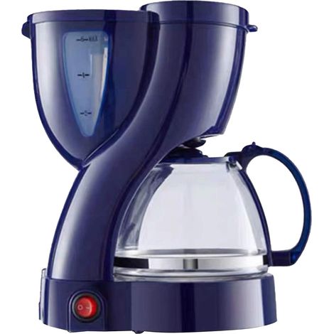 Machine à café américain portable double fonction filtre à café pour maison bureau bleu (1/5)