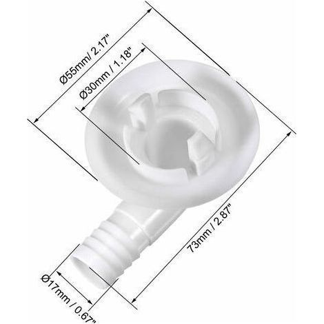 Raccord coudé pour tuyau d'échappement de climatisation, 30 mm, 1 pièce, pour mini-unités split et climatiseurs de fenêtre
