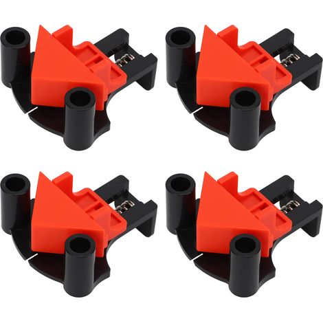 4 pièces Pinces d'angle ajustables 5-22mm, 60-90-120 degrés, serre-joints pour menuiserie et bricolage