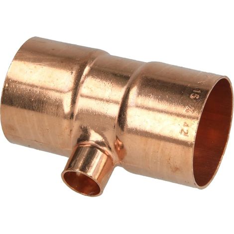 Raccord à braser cuivre té réduit 42 x 15 x 42 mm
