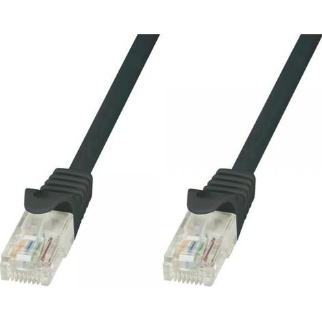 Techly Professional Cavo di rete Patch in CCA Cat.6 Nero UTP 1m (1/4)