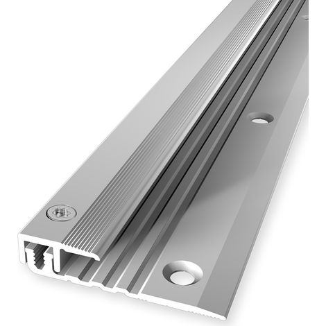 PROVISTON Abschlussprofil Vinylausgleich Breite: 17 mm Höhenausgleich: 4 - 9.5 mm Länge: 900 mm Aluminiumprofil Silber 1 Stück (1/5)