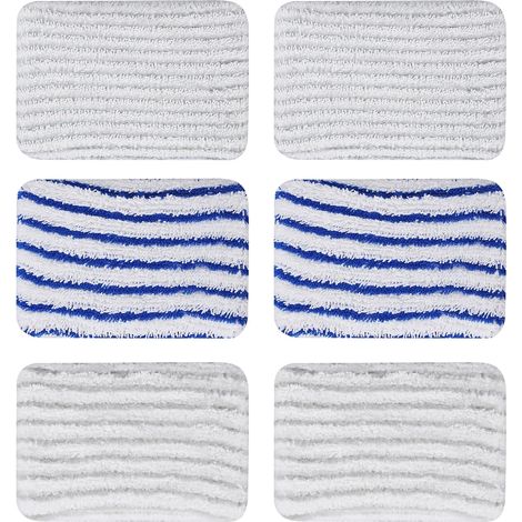6 almohadillas de microfibra lavables, funda para fregona para Rowenta Clean & Steam ZR850002 ZR005801 ZR005804 RY7 RY8