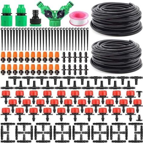 Kit D'arrosage Goutte À Goutte 149 Pièces Système Irrigation Micro Réglable Autonome 30M Économie D'eau (1/4)
