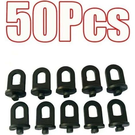 50pcs Plastic Greenhouse Fastening Clips (1/4)