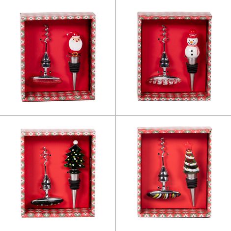 Table Passion - Set de 2 accessoires à vin Jingle (1 modèle aléatoire)