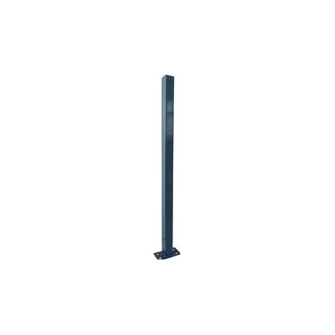 Vigor paletto quadro per recinzione con piastra, acciaio, 50x50 mm, H 200 cm, antracite RAL 7010
