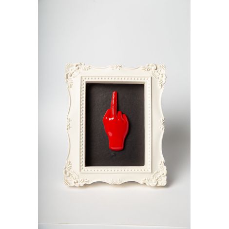 BLOGO Quadro Dito Rosso 19,5xH25cm