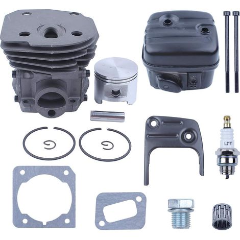 45 millimètres cylindre piston silencieux échappement boulon ensemble moteur pour Husqvarna 353 340 346 346XP 350 351 345 kit de reconstruction moteur tronçonneuse (1/5)