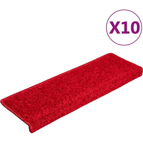 Maison Exclusive - Stufenmatten 10 Stk. 65x21x4 cm Rot Rechteckig (1/5)