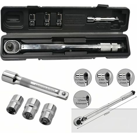 Clé dynamométrique micrométrique à entraînement de 1/2 pouce (25-250 pi-lb)