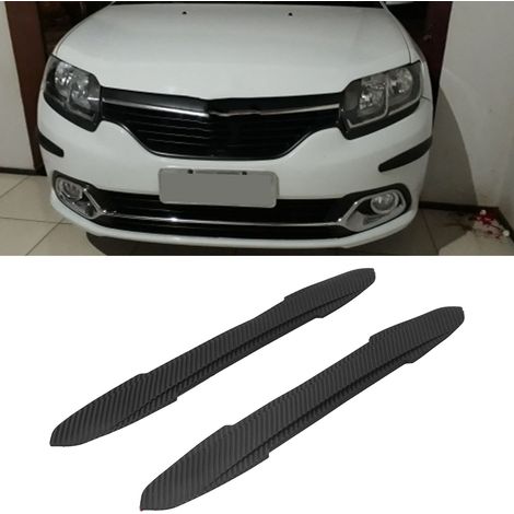 Bande de protection anti-collision universelle pour pare-chocs automobile (lot de 2), en fibre de carbone. (1/5)