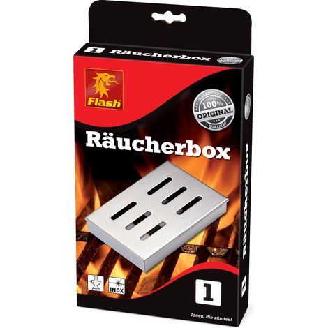FLASH Räucherbox Edelstahl
