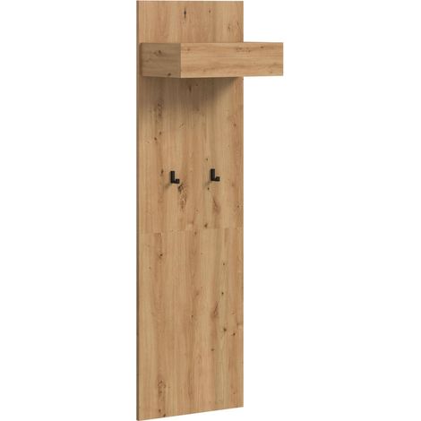 Drive Wandgarderobe 2 Haken Eiche Dekor.