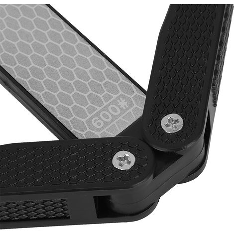 Affûteur de Couteau Diamant Portable Double Face Anti-Dérapant Pliable (Noir) (1/5)