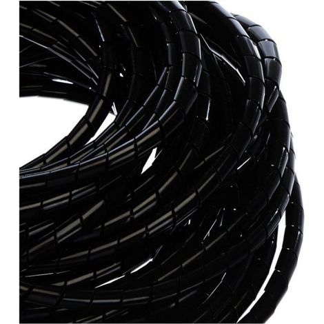 Gaine Spirale - 6 mm - 10 m - Noir (1/4)