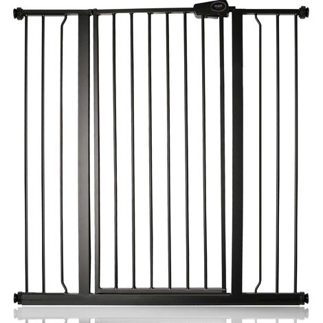 Bettacare Child and Pet Gate, 100.8cm - 108.4cm, Matt Black, Extra Tall Gate 104cm in Height, Pressure Fit Stair Gate