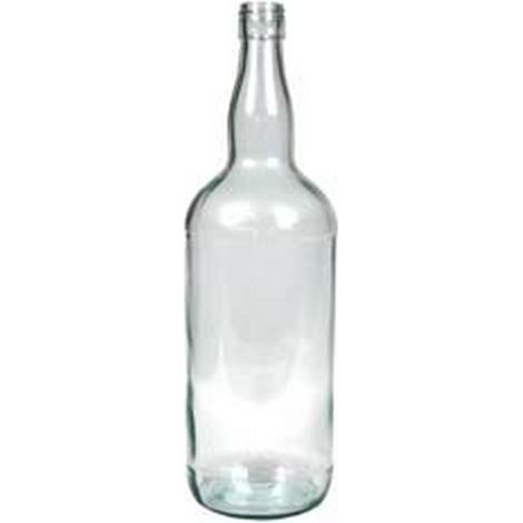 12PZ BOTTIGLIA PER WHISKY TRASPARENTE - capacit lt.1,5