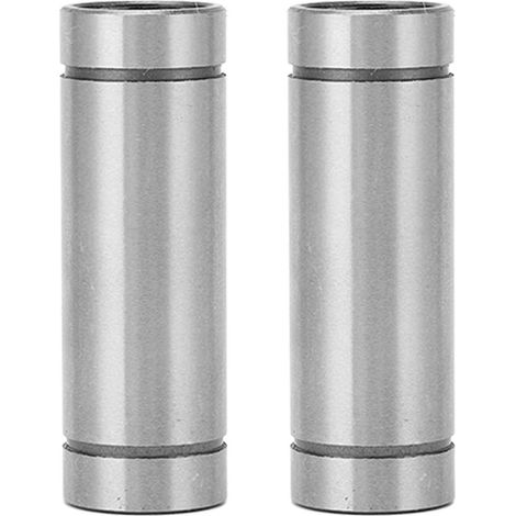 2 Pcs Long Linear Motion Bearing High Rigidity Precise Smoothly Movement Low Friction Steel CNC Linear Ball Bearing