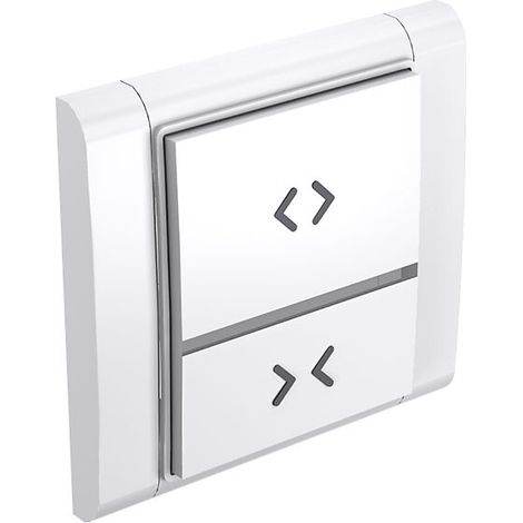 Interrupteur radio programmable 2 poussoirs pour portes et volets