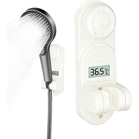 Support de barre de douche, ventouse réglable, fixation murale pour pommeau de douche dans la salle de bain, pour la maison, la salle de bain, les dortoirs, un usage commercial, les hôtels, les enfant (1/5)