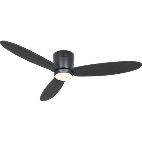 Ventilateur de plafond ECO PLANO II 132, Gris basalte, Wi-Fi avec éclairage