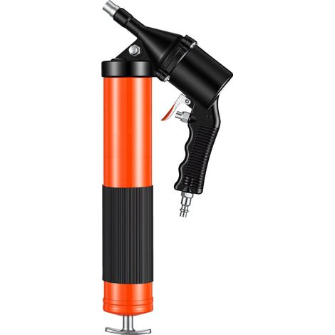 Pistolet à graisse haute pression 6000 PSI, kit robuste avec flexible 45,7 cm, tuyau rigide et buses pour automobile et marine (1/5)