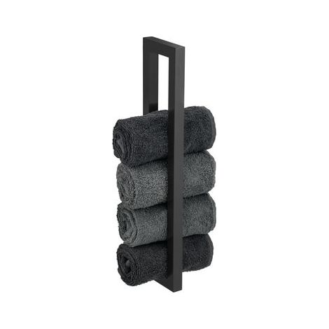 Porte serviette fixer Reitani, noir mate (1/5)